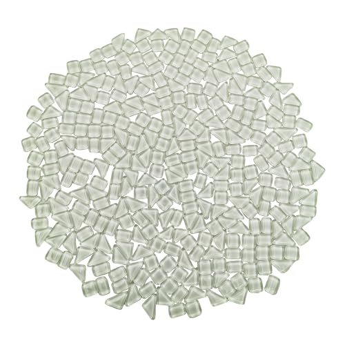 500g/1.1lb Crystal Glass Mosaic Tiles,Glass Mosaic Pieces for Cra...