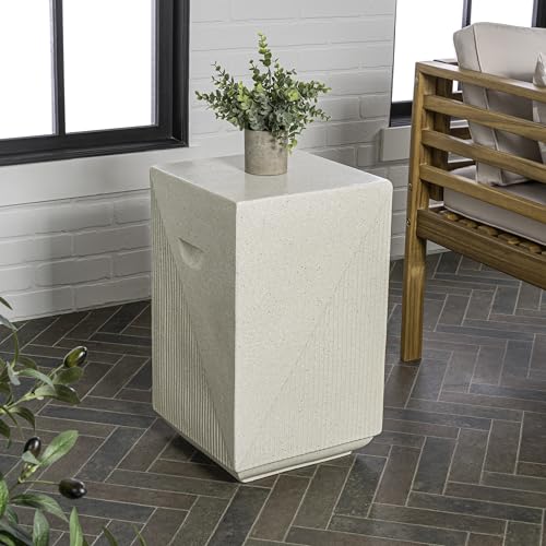 Jonathan Y TBL1104A Adrian 20.75 Inch Contemporary Minimalist Square Indoor/Outdoor Accent Table Modern thumb #3