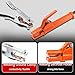 JIAONE Welding Electrode Holder,Welding Ground Clamp, With cable 25mm ² 6.56+16.4FT, Ultra Long Cable, Dinse 35-50 Connector, Anti Scald And Anti slip handle, Suitable For Welding machine (2+5meter)