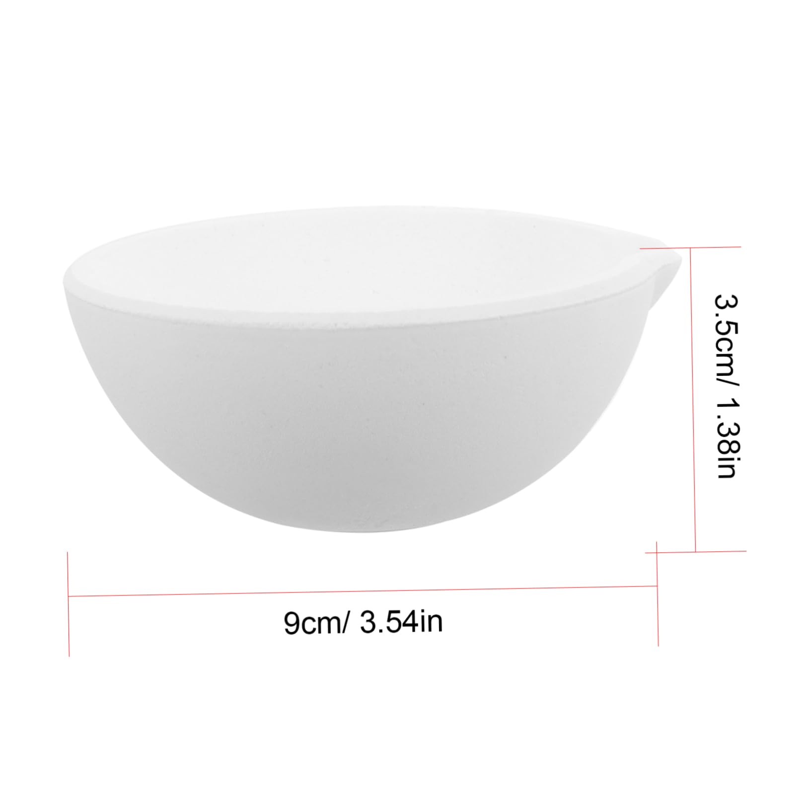 HOMSFOU Unique Crucible for Melting Metal Aluminum Oxide Construction Simple Generous Design