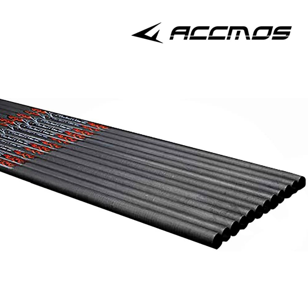 ACCMOS 24pz Tiro con L'Arco Albero della Freccia ID 4,2 mm Spine 300 350 400 500 600 700 800 900 1000 1100 1300 1500 1800 Adatto per Tutti i Tipi Arco e Freccia Tiro