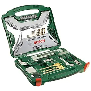 Bosch 2607019331 Titanium Drill and Screwdriver Set (Green and Black, 103-Piece)