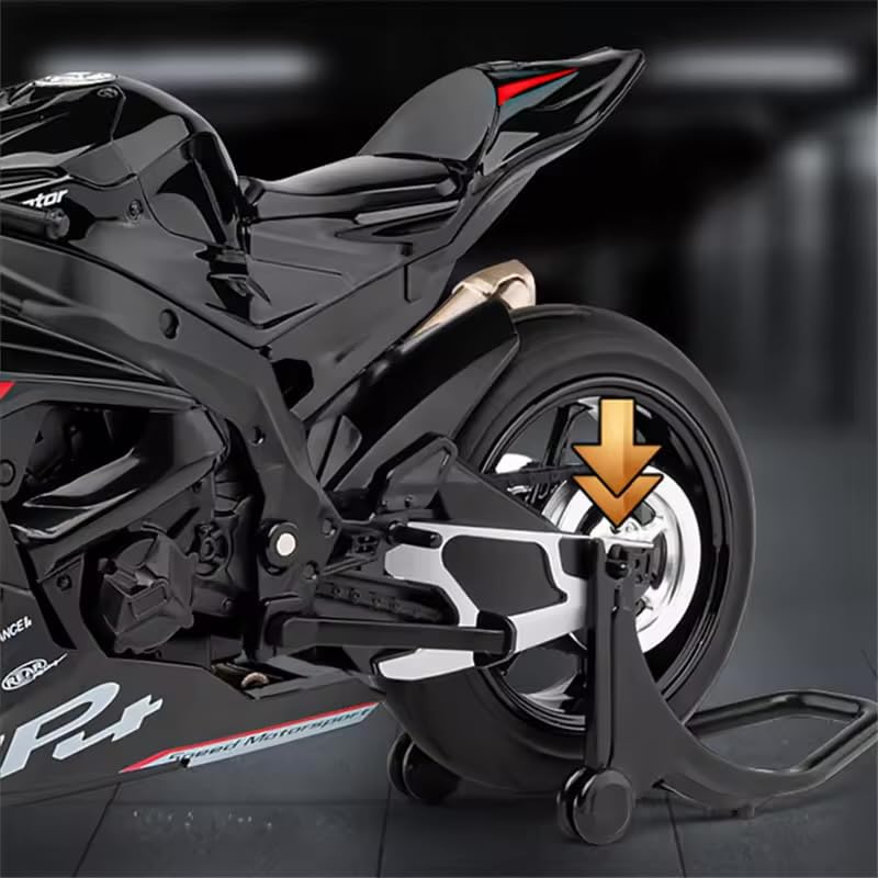 Image of 1:12 Scale HP4 Race Diecast Motorcycle Model - Realistic Collectible Toy Bike, Kickstand & Detailed Graphics - Perfect for Collectors & Gift for Bike Lovers(Assorted Colours)