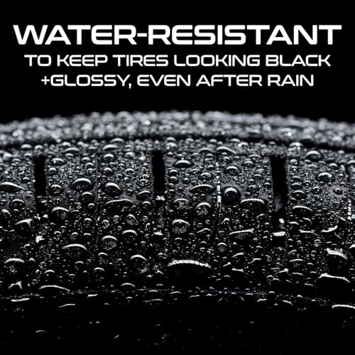 Image of Formula 1 Tire Wax - Long Lasting Tire Gel for Black Glossy Tires, Water Resistant, Also for Plastic Trims and Black Bumper, Foam Applicator Included, 283g
