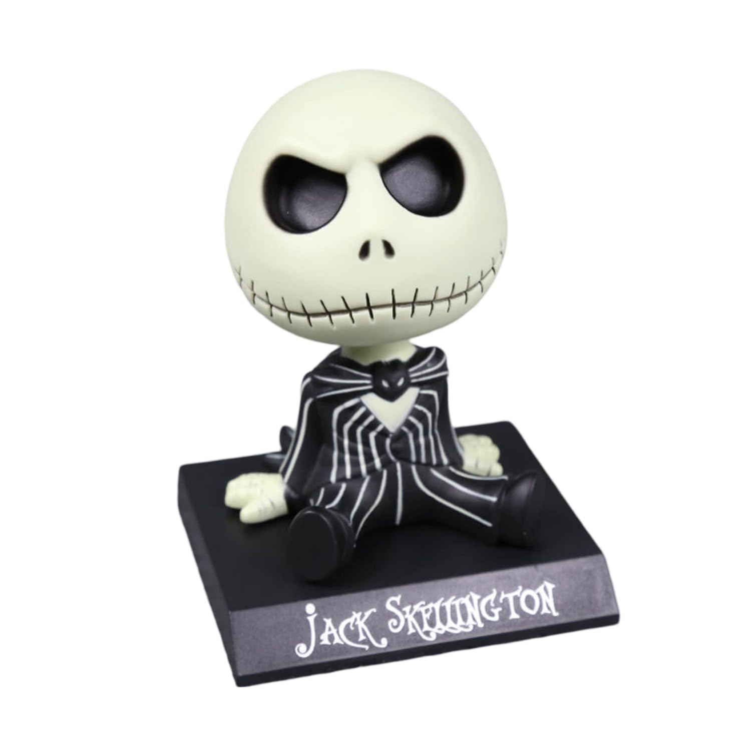 Nightmare B4 Christmas Jack Skeleton Wacky Wobbler Bobble Head Action Figure, PVC Vinyl Decoration Figurine, 11 cm