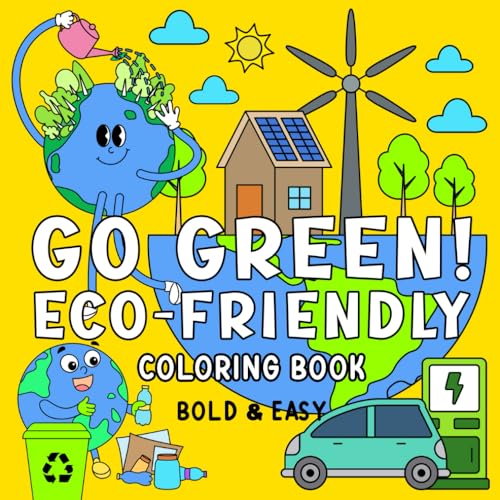 Go Green! Eco-Friendly Coloring and Activity Book: Fun Mix of Coloring Pages and Mazes to Explore Green Living for Kids and Teens (Bold and Easy Coloring Books) image 2