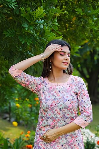 Image of Sugathari Women's Kurta Set for Women | Women Kurta | Women Kurta Sets Kurtis | Women Kurta Pant Set | Women Kurta Pant Set Women Kurti Set with Pant | Women Kurti Set with Pant Cotton (KP 96)