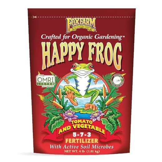 Fox Farm Happy Frog Tomato and Vegetable Fertilizer - Dry Tomato Fertilizer for Strong Growth, Plant Resistance, and Root Efficiency, NPK 5-7-3 (4 lb Bag)