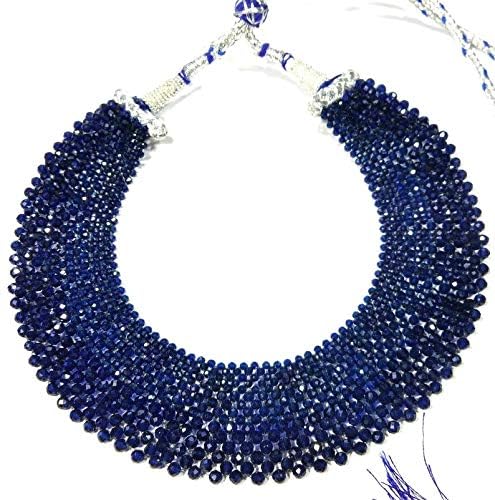 Beautiful 2-3mm Hydro Crystal Beads Gemstone Choker Necklace, Party, Wedding Necklace gift for Her-image-27