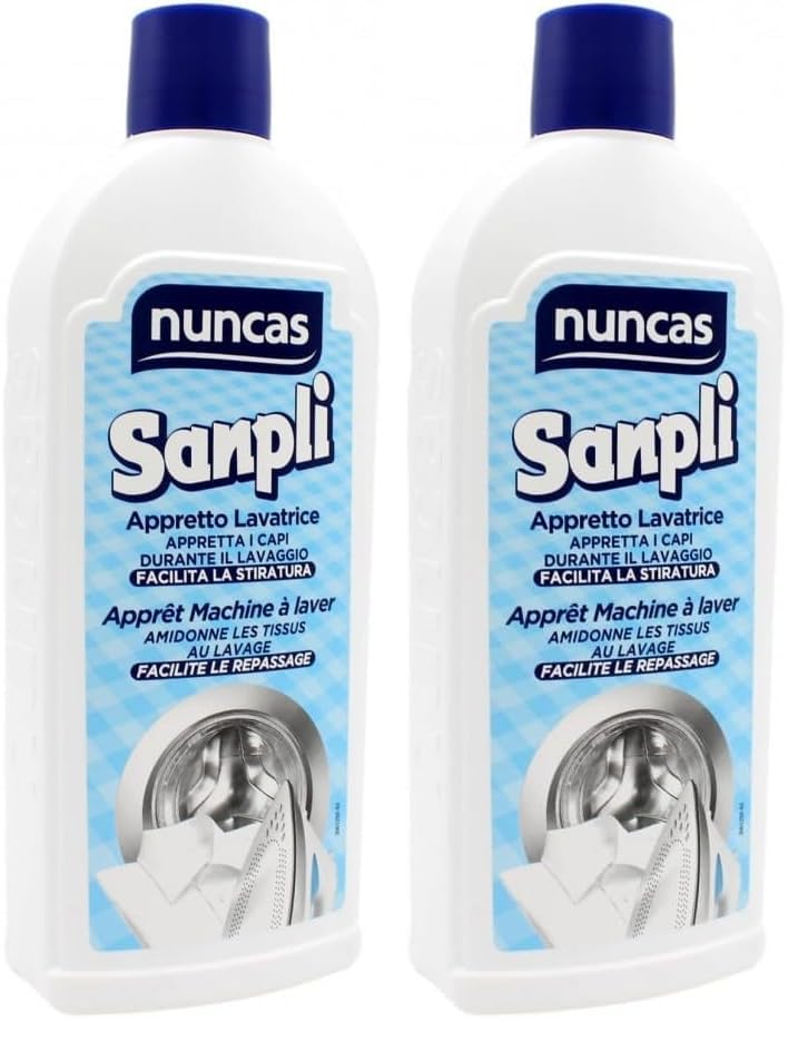 Nuncas Italia S.P.A. Sanpli Appretto Lavadora - 500 ml (Paquete de 2)