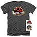 Popfunk Jurassic Park Stone Logo T Shirt and Stickers (Medium)