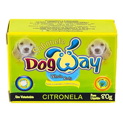 Genial Pet Sabonete Dog Way Citronela 80G Para Cães