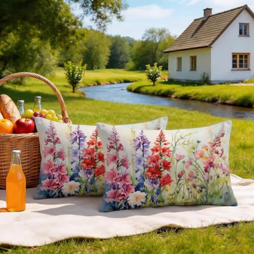 Coussin extérieur imperméable avec fermeture éclair invisible lot de 2 - 4