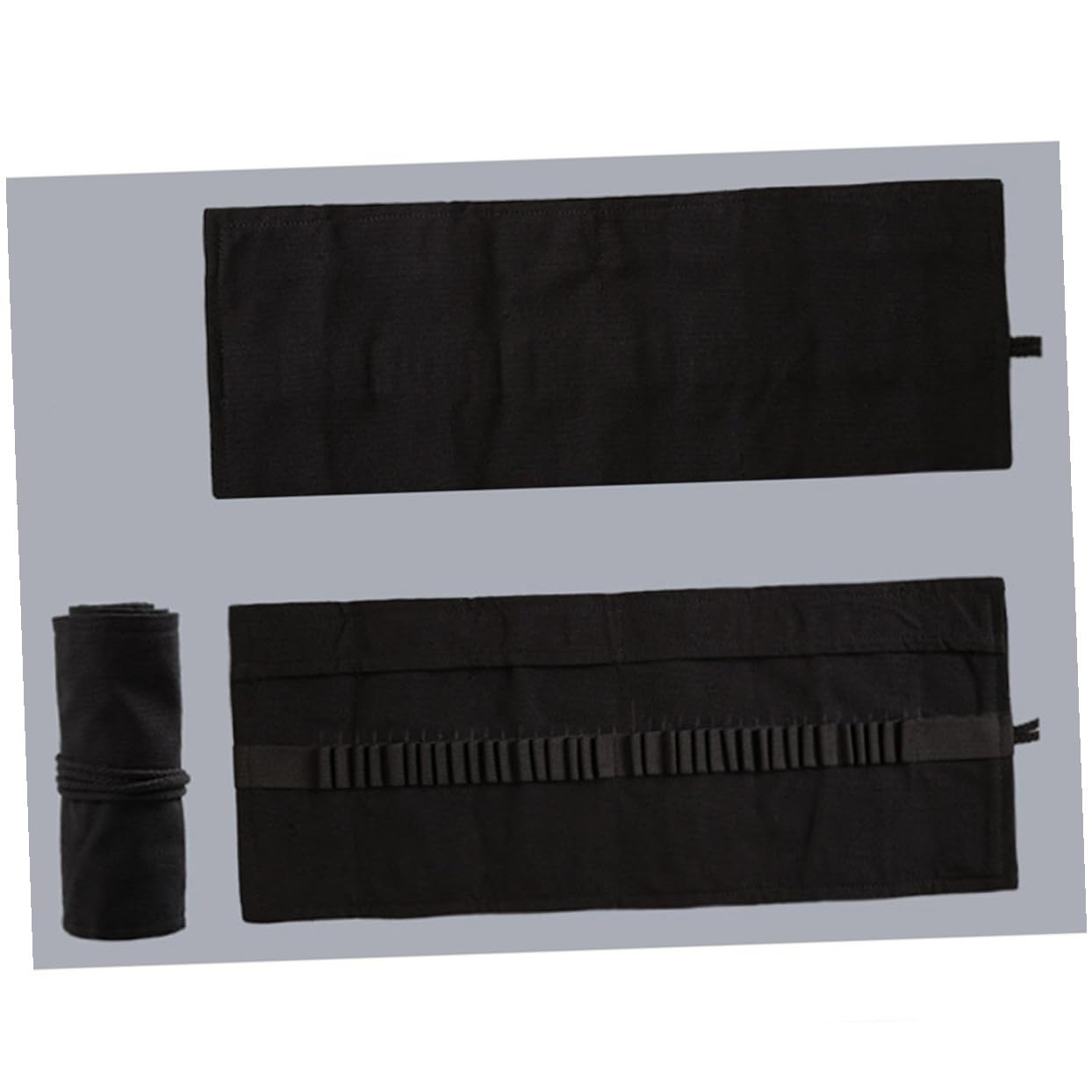 EXCEART 3pezzi Astuccio Portapenne Arrotolabile Tela Borsa Organizer Per Matite e Pennarelli Con Scomparti Perfetta Per Artisti e Studenti Design Elegante e Pratico Facile Da Trasportare