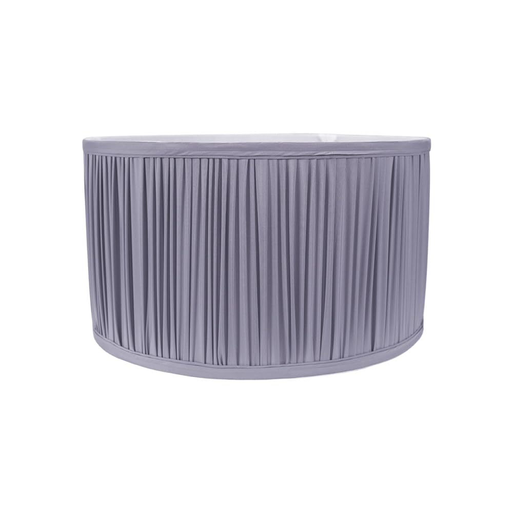 Valuelights Unisex Baby Blue Jess Fabric Ruched Pleated Ceiling Floor Table Small Drum Lamp Shade With Bulb In Infant