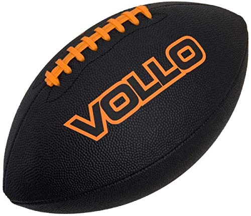 Bola Futebol Americano Preta Tamanho Oficial 9 Vollo Pvc