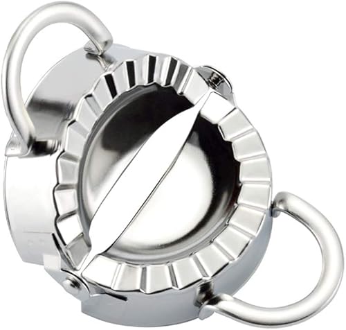 LETOOR Molde de acero inoxidable con forma de bola de masa para tartas de bolas de masa para cocinar, tamaño pequeño, 3 pulgadas, color plateado