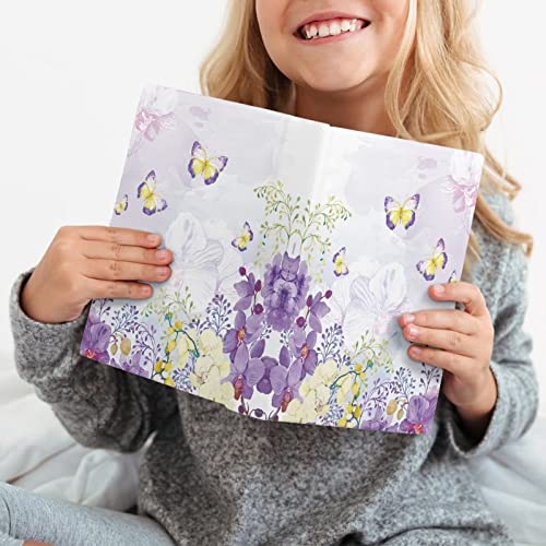Disnimo Butterfly Floral Book Sleeve Book Protector, Book Covers For Paperbacks Textbook Hardcover Up To 9 X 11 Inches, Washable Fabric, Book Sleeves Book Lover Gifts #TOP3