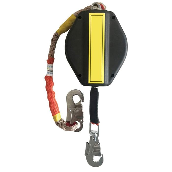 Buy Retractable Lanyard Fall Protection, Self Retracting Lifeline Dyneema Ribbon with Rebar Hook