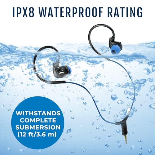 H2O Audio SURGE SX10 Waterproof IPX8 Headphones -(Short Cord Design), In-Ear Noise Cancelling Earbuds for Swimming Running - Image 3