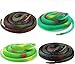 ZZF-LYA 4 Packs Realistic Rubber Snake Set-Plastic Forest Snakes Realistic Rubber Snake Assorted Colorful Fake Snake Figure Keep Birds, Squirrels, Rats Away