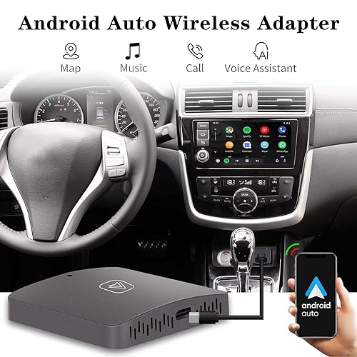 Adaptador automotivo sem fio Android para carro, converte OEM com fio de fábrica Android automático