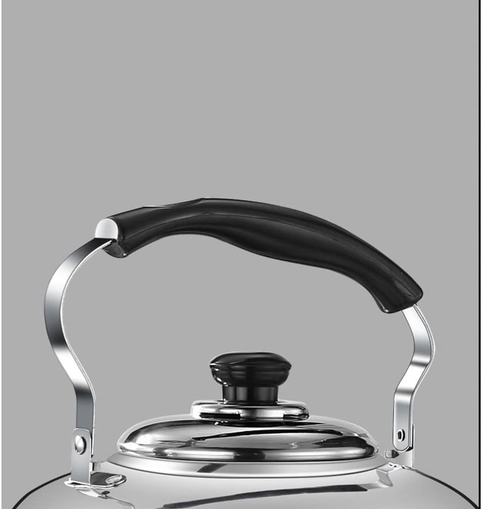 FEELIN Tea Kettle Stovetop Thickened 304 Stainless Steel Kettle 4/5/6 Liters High-Capacity Whistle Gas Gas Induction Cooker Teapot Kettle Tea Kettle(6L)