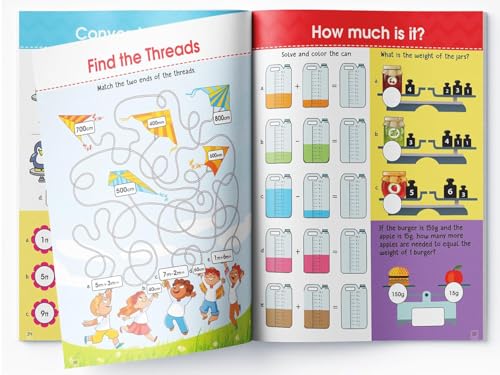 Image of Math Activity Books Bundle 3 - Measurement / Data Handling / Money and Word Problem (Pack of 3 Books)
