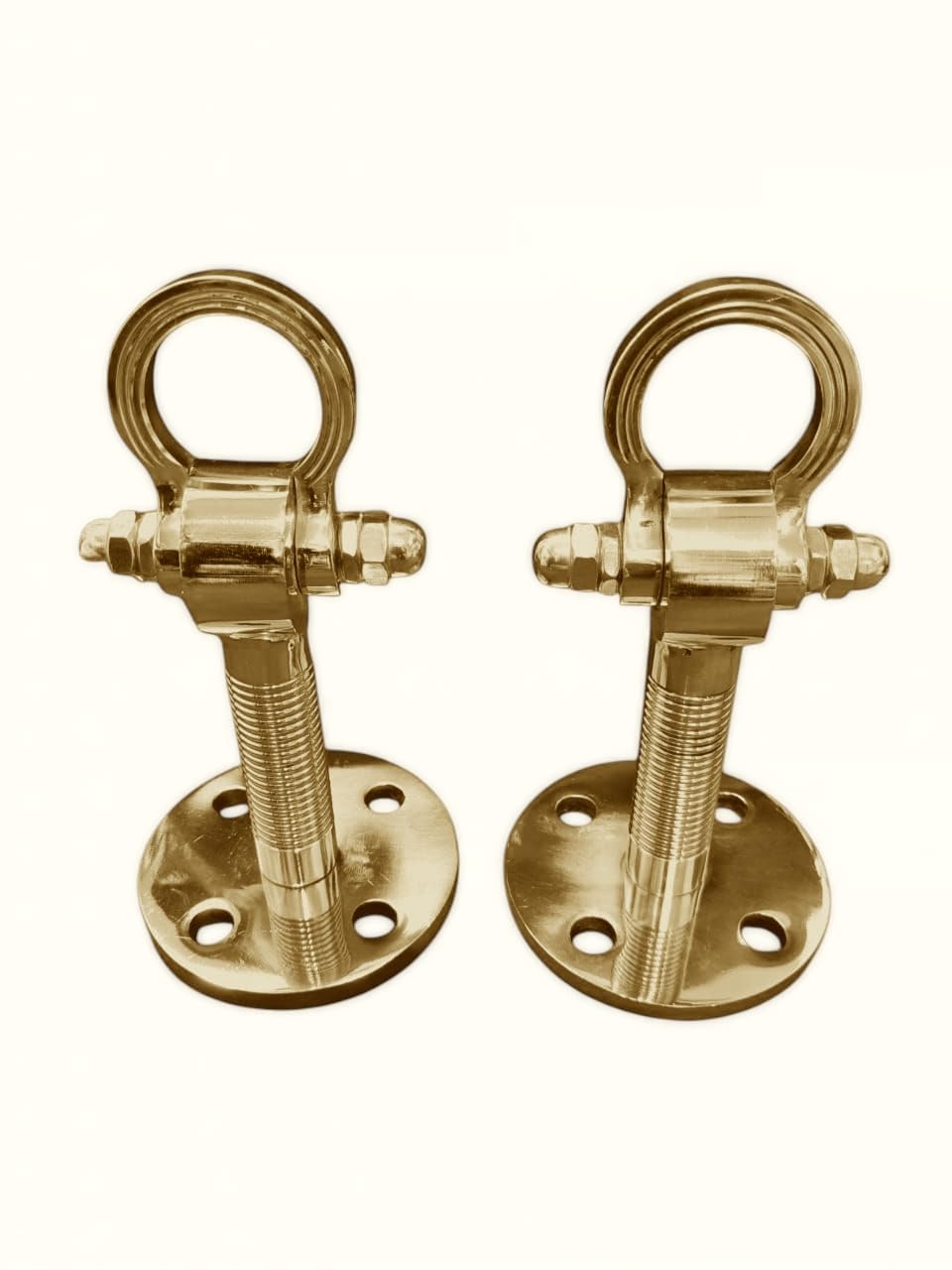 Kkriya 8 inch Height Antique Brass Finish Heavy Duty NO 1 KADA for Patio JHULA, Superior HI-Grade Quality Life TIME WARRENTY, KADA Patio Swing, Hammock Swing Weight Capacity of 2000KG, (Pack of 2PCS) 4