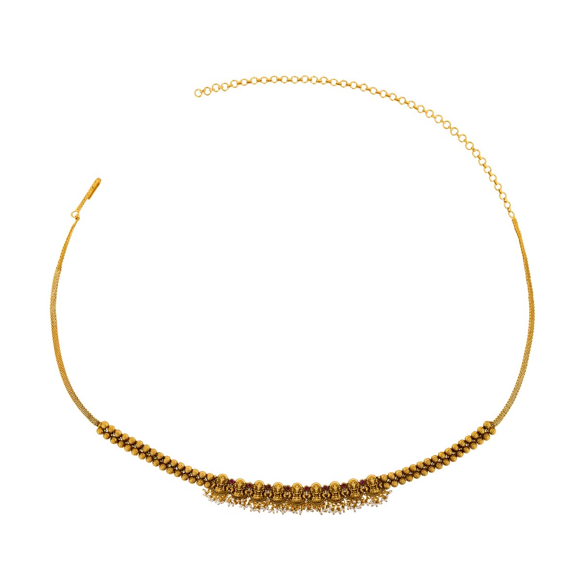 kushal's Fashion Jewellery Ruby Gold Plated Antique Kamarbandh Waist Belt for Women | Adjustable Chain | Bridal, Bridesmaid & Occasion Wear - 458438-picture-31