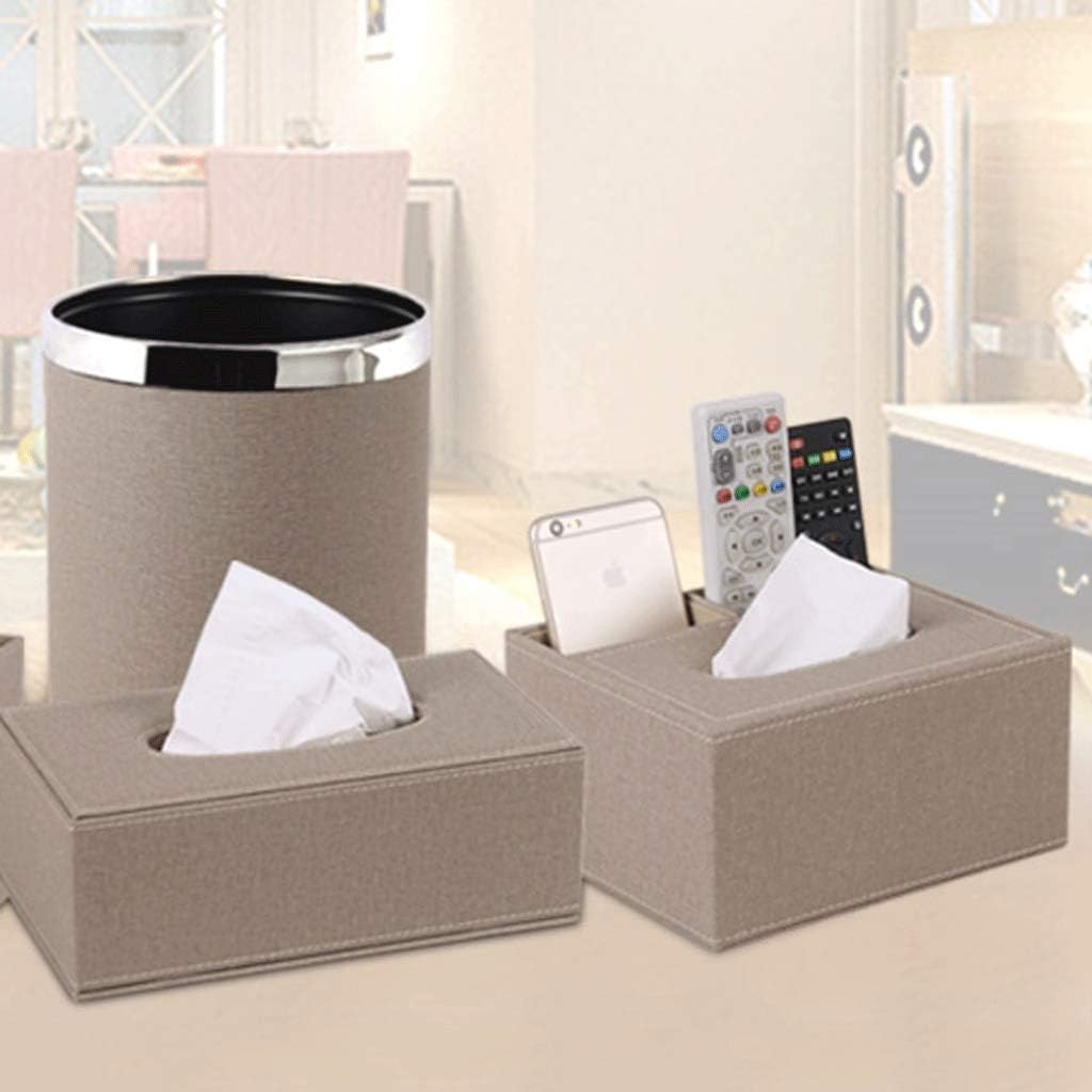 Leather Rectangular Tissue Box Holder for Home, Office, Car Decoration