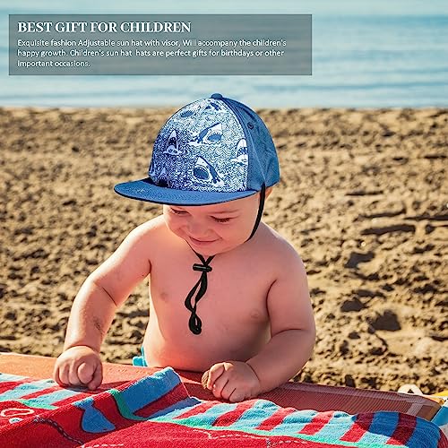 Kids Baseball Hat Visor, Toddler Boy Girl Sun Protection Hat Cotton Hats,Sun Hat For Baby Little Girls Boys Children (6-24 Months,Navy -1Pcs) #TOP2