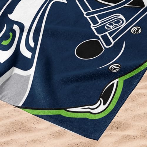 Image of Northwest NFL Seattle Seahawks Unisex-Adult Beach Towel, 30 inch x 60 inch, Zone Read