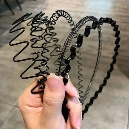 Aro para la cabeza de metal elástico minimalista y duradero 6
