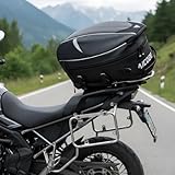 Baú Mochila para Moto Baslu 21L – Impermeável, Porta Capacete, Bolsa Traseira excelente para Viagem e Uso Diário