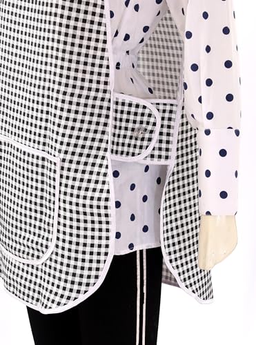 LINEN CLOSET Womens Tabards with Pockets for Men Ladies Cleaning Catering Chef Kitchen Aprons Unisex Hygea Tabard Apron Work Tabards - Image 3