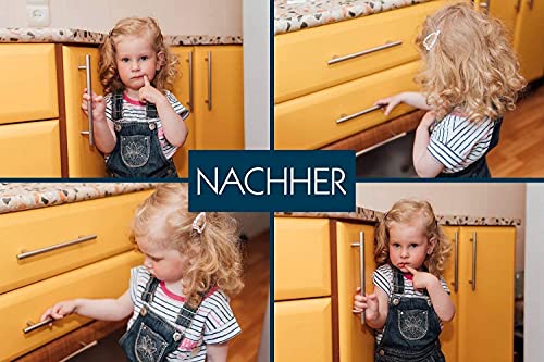 Hoffenbach magnetische Kindersicherung mit Montagehilfe 12+3 | Schranksicherung 3M zum kleben | Schubladensicherung unsichtbar | für Baby und Kinder – Bild 5