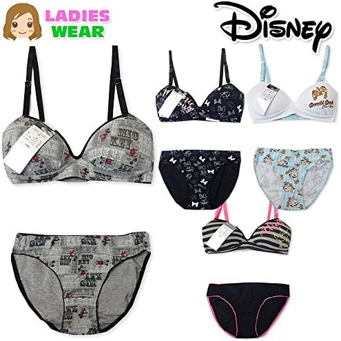 タイプb S レディース インナー ブラショーツセット ペア Disney ディズニー ソフトカップ ノンワイヤー キャラプリント入り 下着 肌着 婦人 セット 通販 Amazon