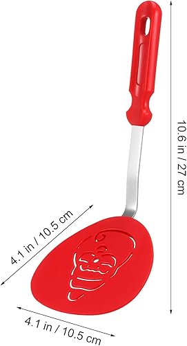 Vista 3 de Yardwe Juego de espátulas navideñas de 3 piezas, espátulas de galletas de vacaciones, utensilios de cocina de silicona, herramientas de cocina