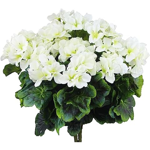 FAICOIA Artificial Geraniums 2 Pcs Cover