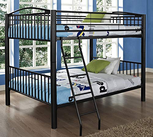 Powell Heavy Metal Bunk Bed, Full-Over-Full, Black #TOP1