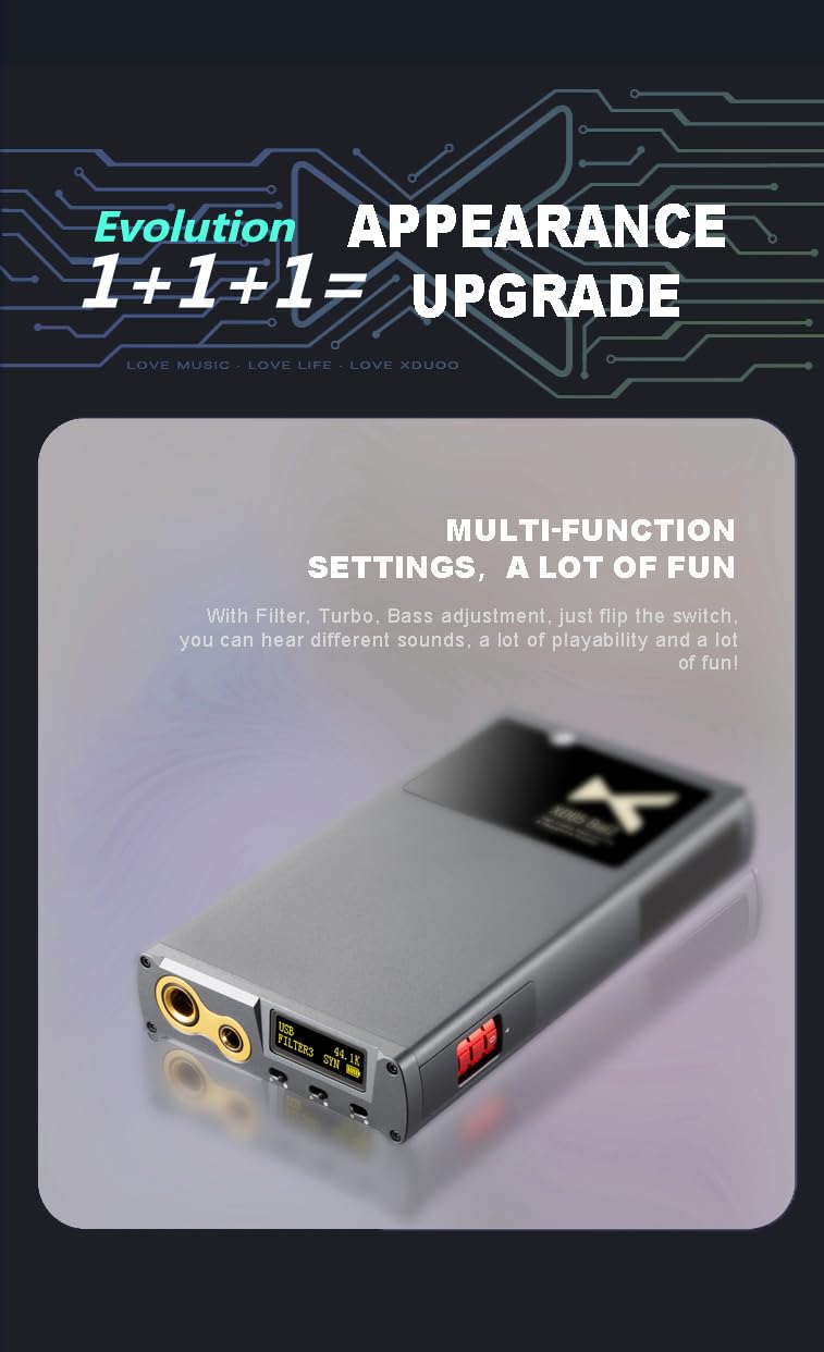 Amazon.co.jp: xDuoo XD05 Bal2 ポータブルHiFiバランスDACヘッドホン