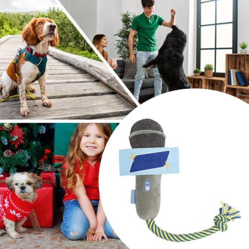 Juguetes de dentición para gatitos con forma de micrófono y cascabel interactivo para interior 6