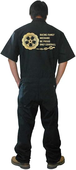 Amazon Co Jp Dickies ディッキーズ 半袖 つなぎ ツナギ カスタム カバーオール Black バイク 車 チーム系 ファッション