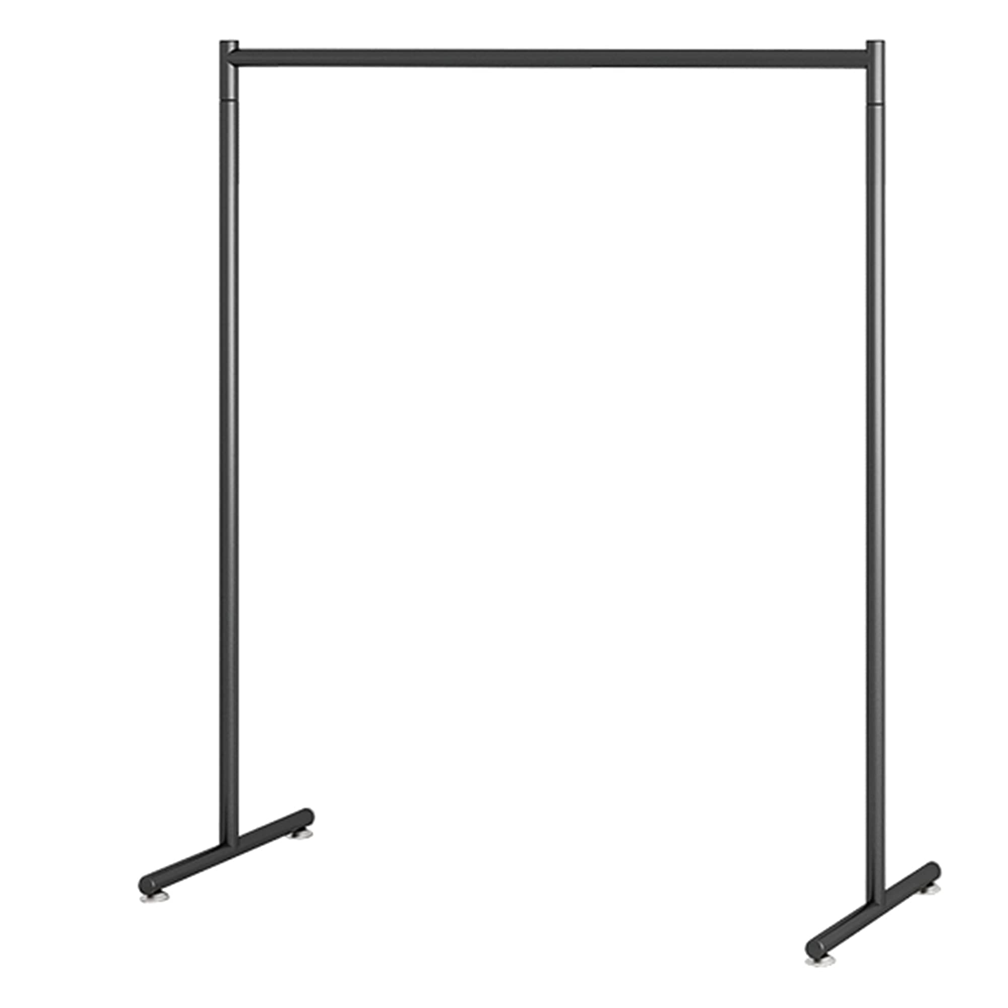 Porte-vêtements professionnel en fer noir 150x40x160cm pour portants lourds