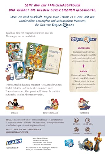 Space Cow Asmodee, DreamQuest, Children's Game, Storytelling, 2 Players, from 6+ Years, 30 Minutes, German - Image 3