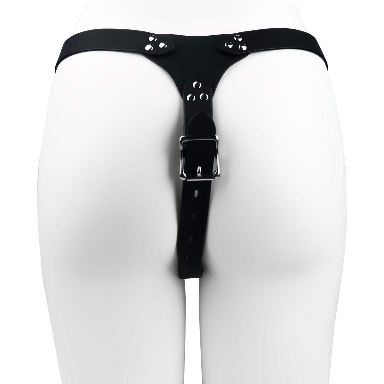 Chastity Belt Men Metal Ceinture De Chasteté Homme Cuir en Acier Pour Métal Ceintures Sissy Male Man Cage À Pénis Cceintures Inversée Avec Serrure Plate,45mm