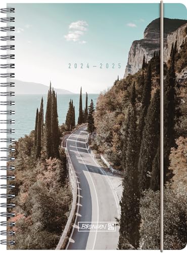 BRUNNEN Schülerkalender (2024/2025) „Roadtrip“, 2 Seiten = 1 Woche, A5, 208 Seiten, mehrfarbig
