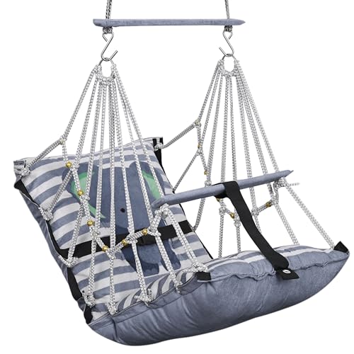 Windson Craft® Cotton Baby Swing for Kids jhula 1-5 Years Swings Cradle Chair uyyala New Born Baby Gifts Foldable and Washable with Safety Belt, Home & Garden (Best Elephant)