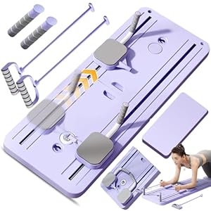 GDSHGS Upgraded Pilates Reformer Machine voor Thuis Multifunctionele Buikbord Automatische Rebound Ab Roller Wiel Training Board Full Body Workout Apparatuur